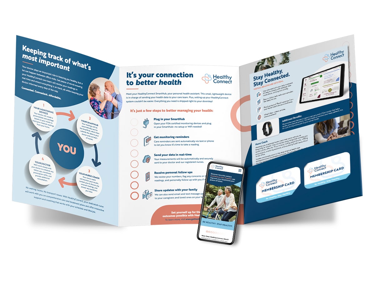 Healthy Connect enrollment booklet and card 